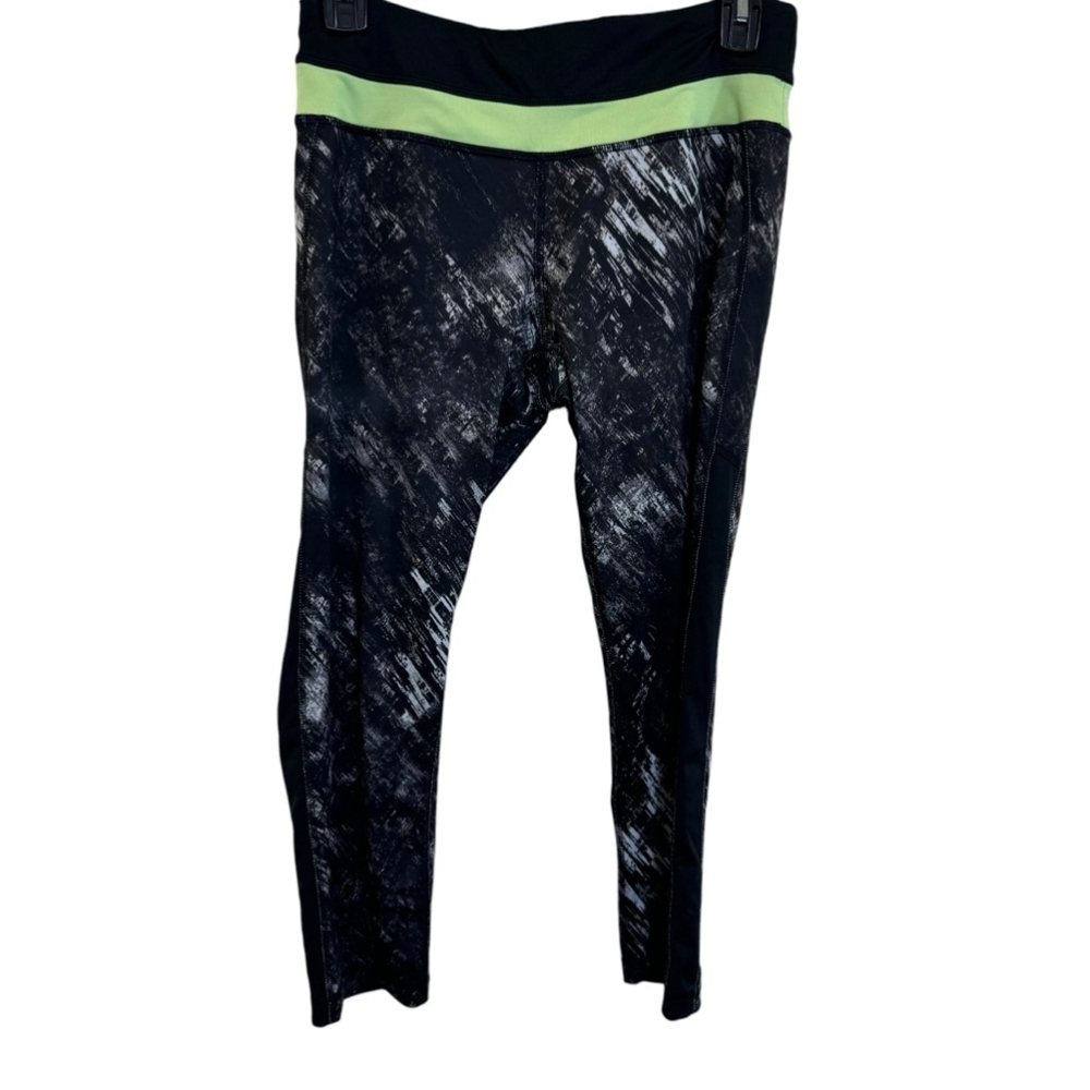 Women's Active Life Leggings Black Yellow Size M